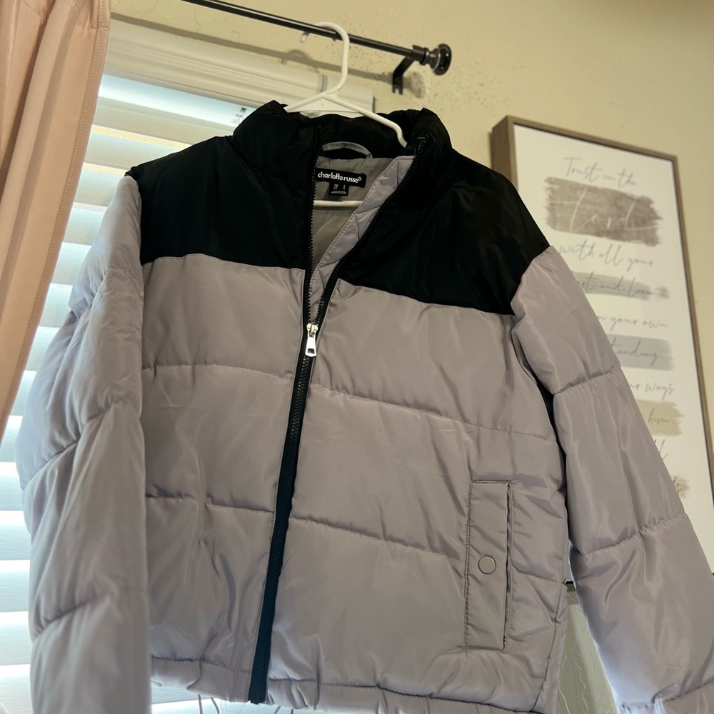 Charlotte Russe Black and Gray Jacket